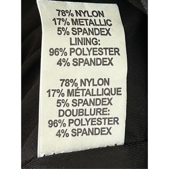 Ramy Brook  Esme Metallic Mini Cocktail Party Dress Womens Black Size 6 - Picture 7 of 7